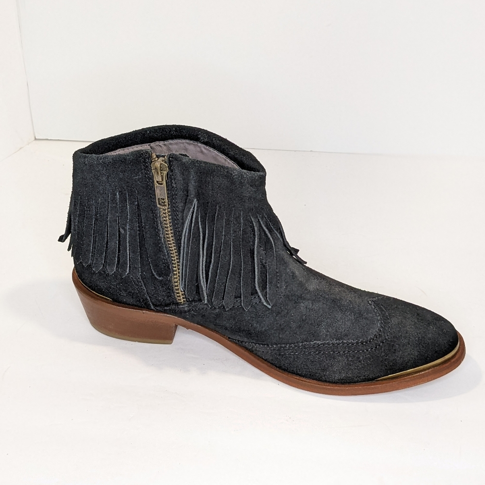 Hudson London suede fringe ankle boots - Picture 9 of 16